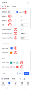 設置MACD-輸入