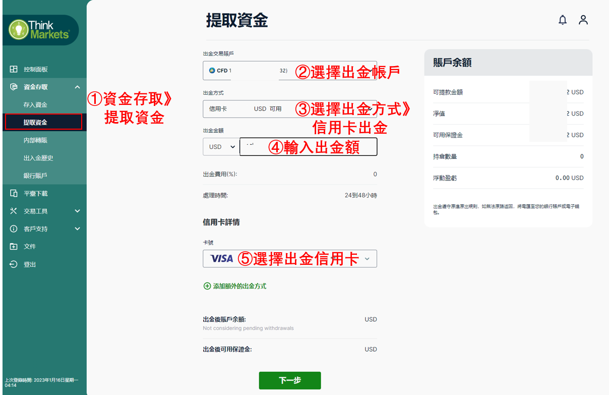 ThinkMarkets(智匯)出金步驟-02