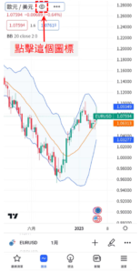 指標或策略的可見性切換